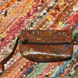 Patricia Nash floral leather clutch